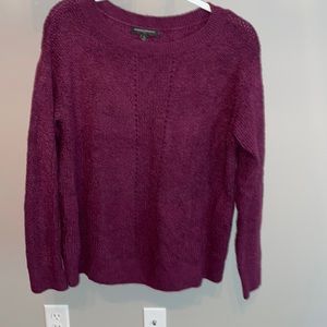 Flattering plum sweater